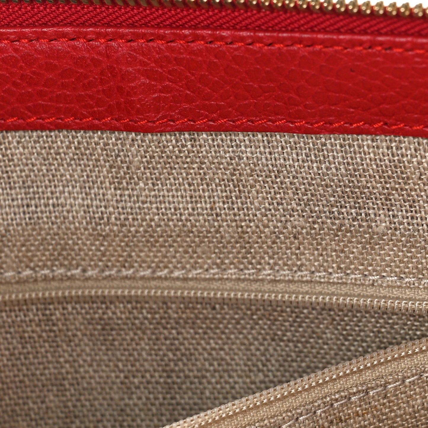 Dollar Calfskin GG Charm Satchel Red
