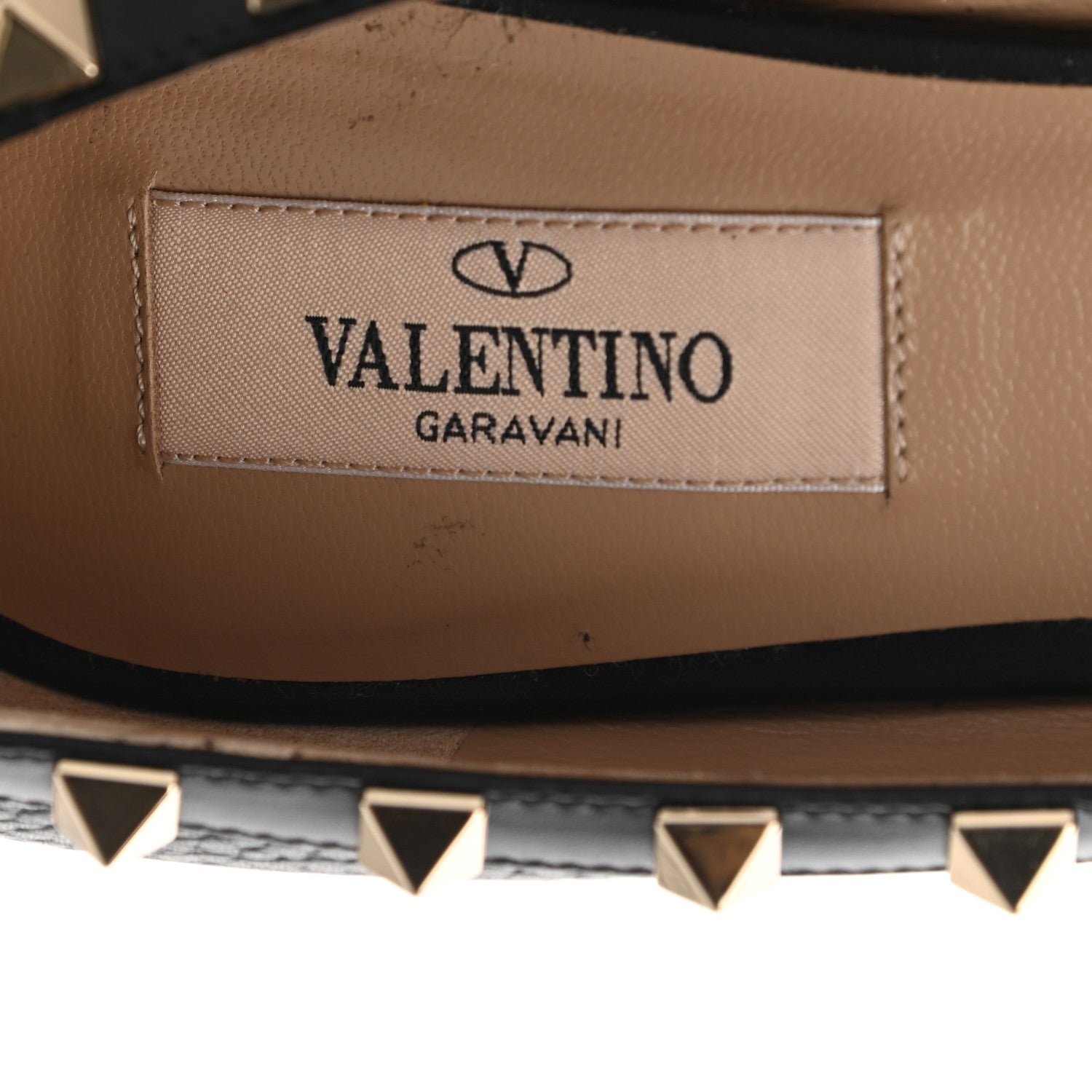 Valentino Garavani Pebbled Calfskin Rockstud 50mm Pumps 37.5 Black 7 of 8