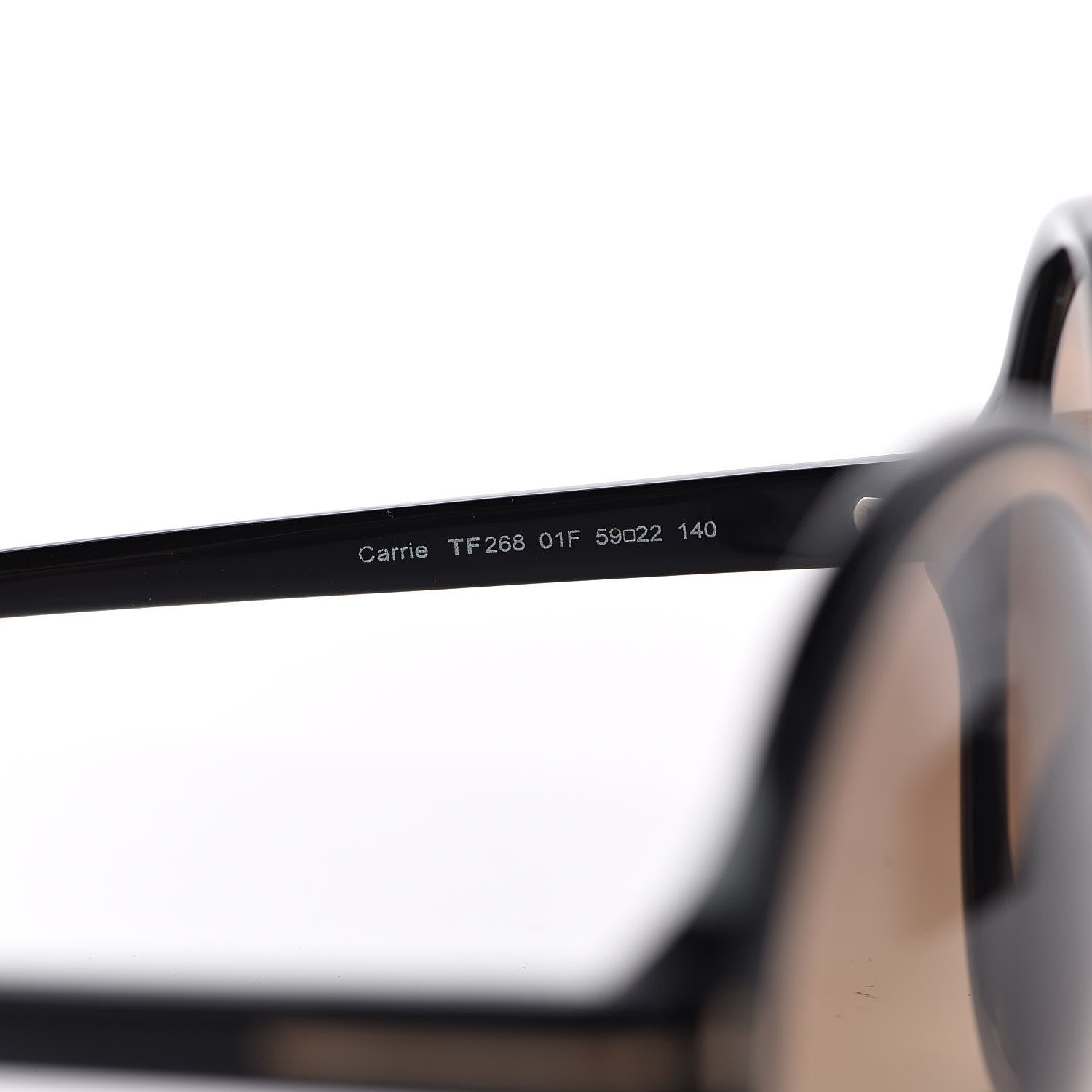 Tom Ford Carrie Sunglasses TF268 Black 6 of 8