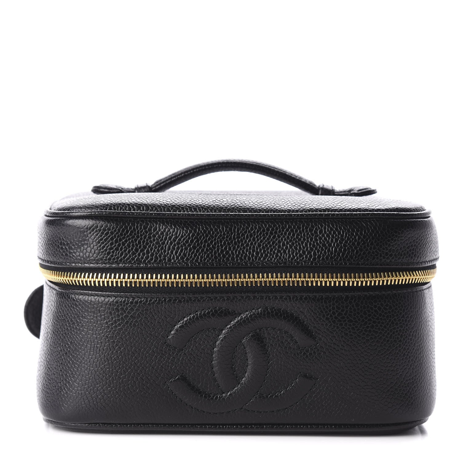 Chanel Caviar Vanity Cosmetic Case Black 1 of 9