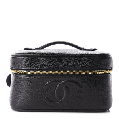 Chanel Caviar Vanity Cosmetic Case Black 1 of 9