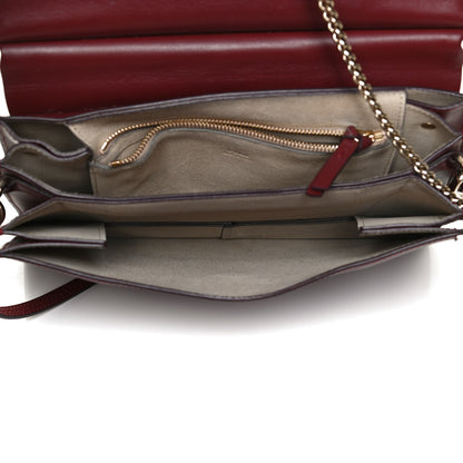 Chloe Calfskin Suede Medium Faye Shoulder Bag Plum Purple 5 of 14