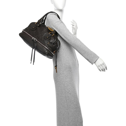 Chloe Calfskin Paddington Double Zip Bowler Chocolate 2 of 12