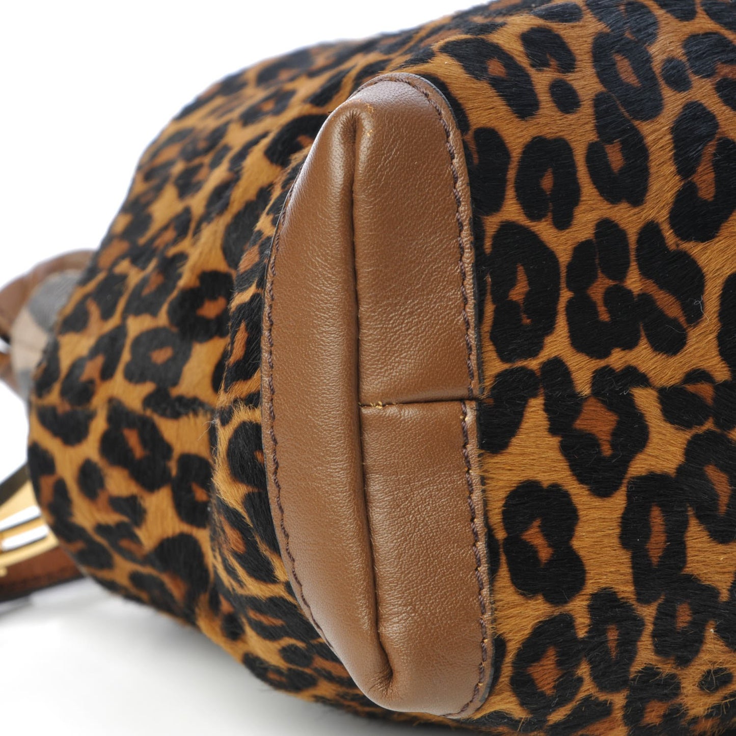 House Check Calf Hair Leopard Print Little Crush