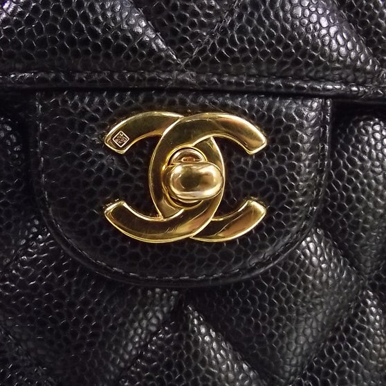 Chanel Caviar Jumbo Flap Black 6 of 9
