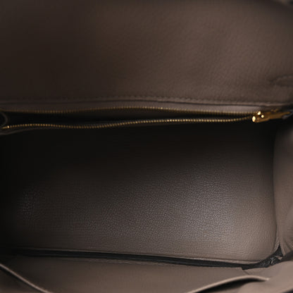 Hermes Taurillon Novillo Birkin 25 Gris Asphalte 5 of 11