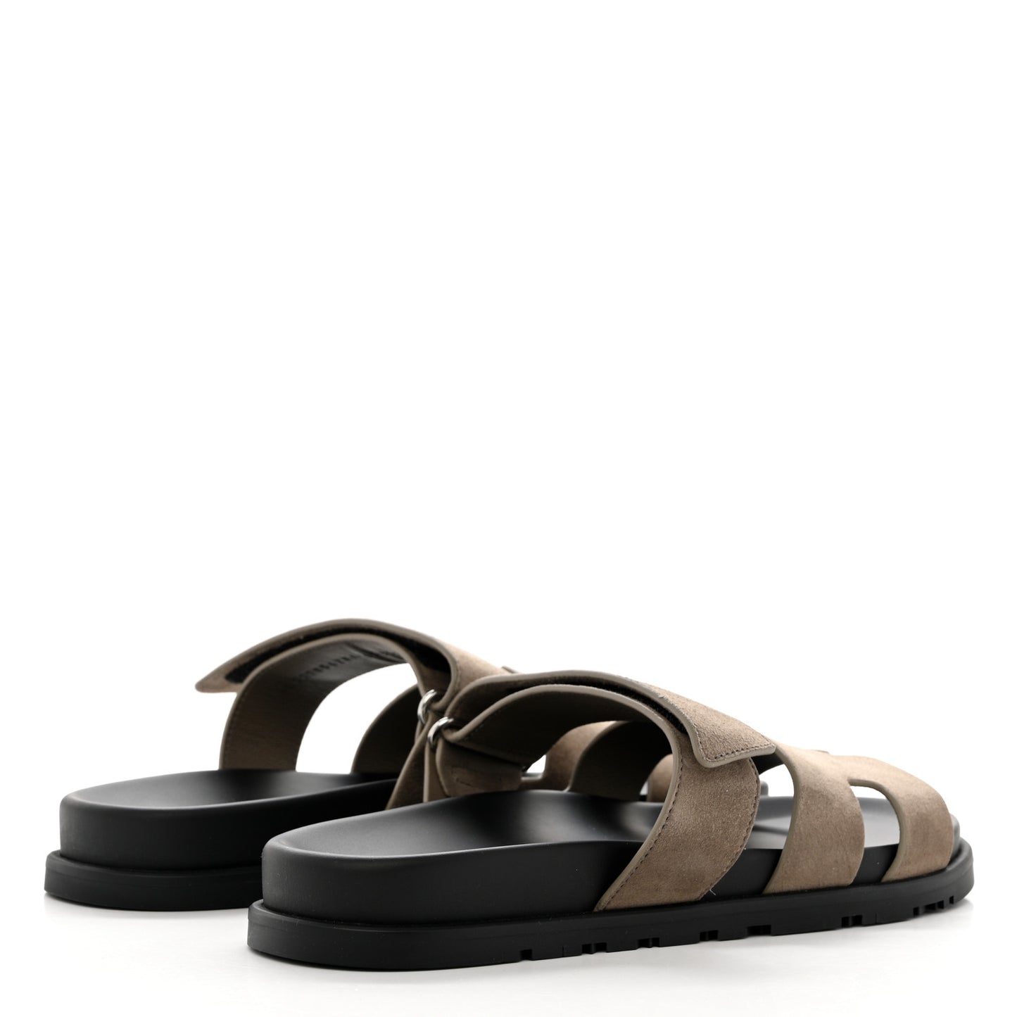 Suede Goatskin Mens Chypre Sandals 41 Beige Argile