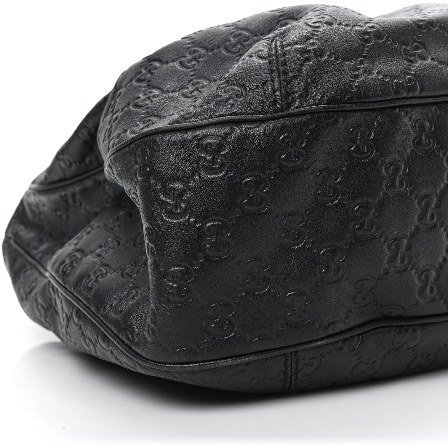 Guccissima Large New Ladies Web Hobo Black