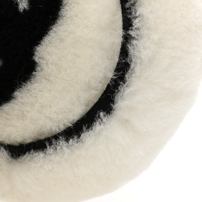 Chanel Shearling CC Ear Muffs White Black 6 of 6