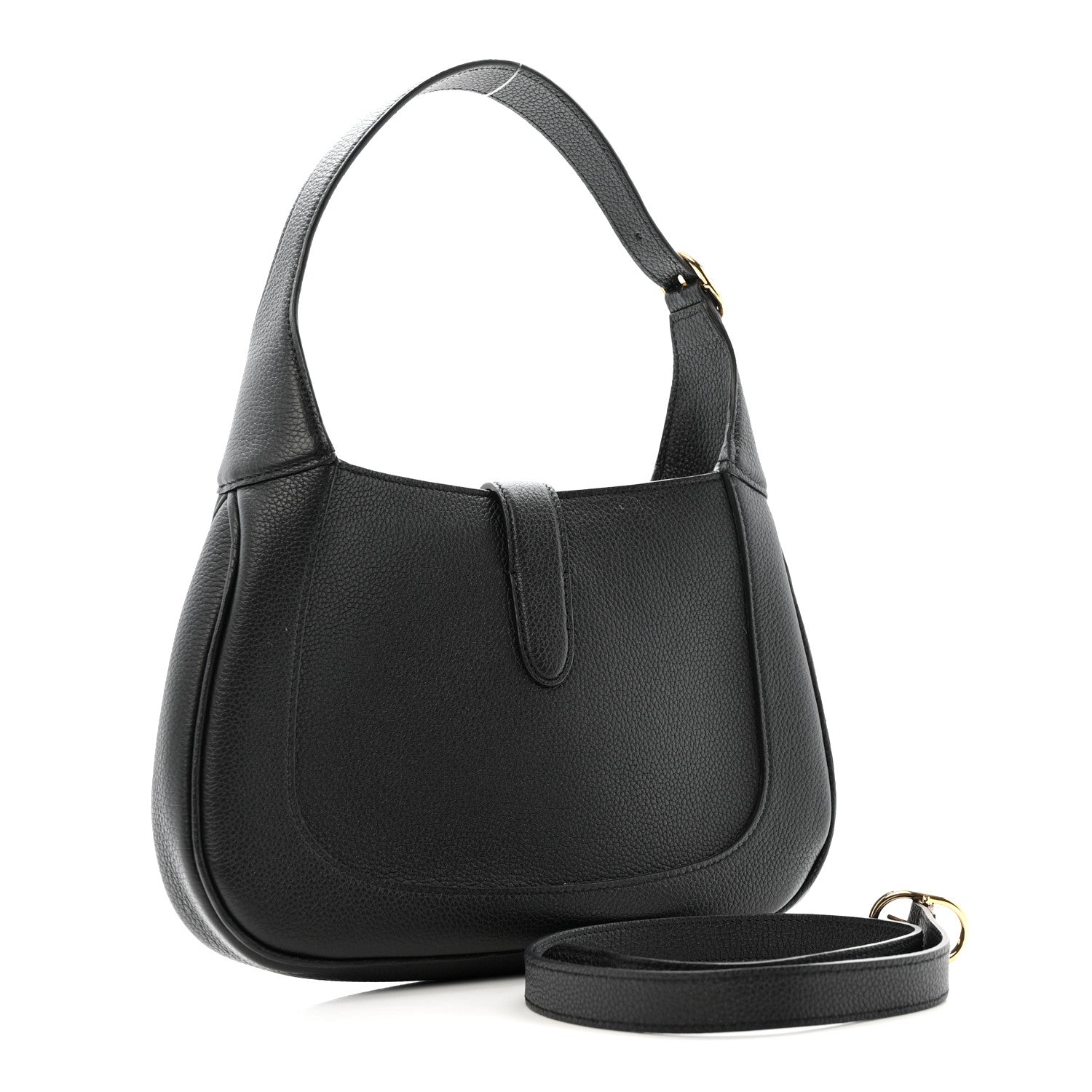 Gucci Pebbled Calfskin Small Jackie 1961 Hobo Black 3 of 11