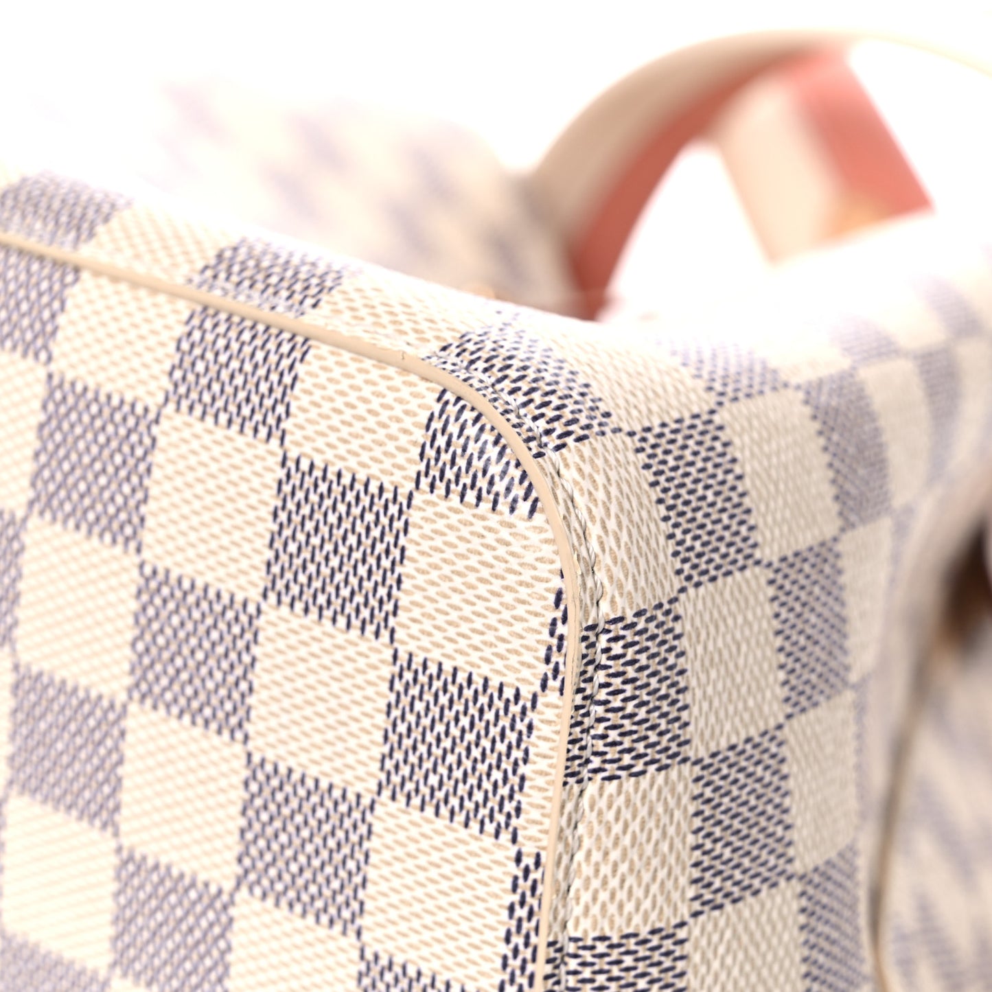 Damier Azur Braided Neonoe MM Peach Cream