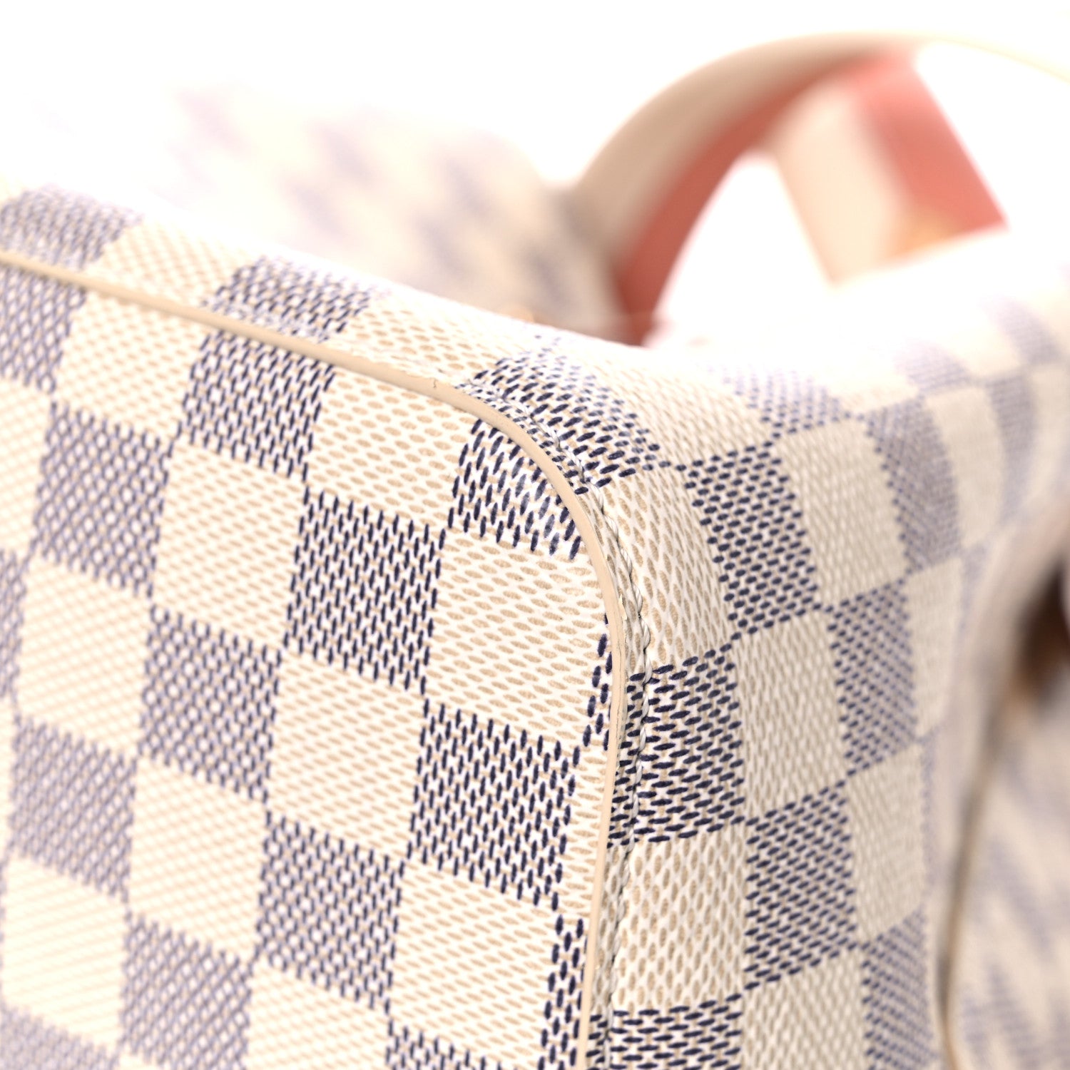 Louis Vuitton Damier Azur Braided Neonoe MM Peach Cream 11 of 11
