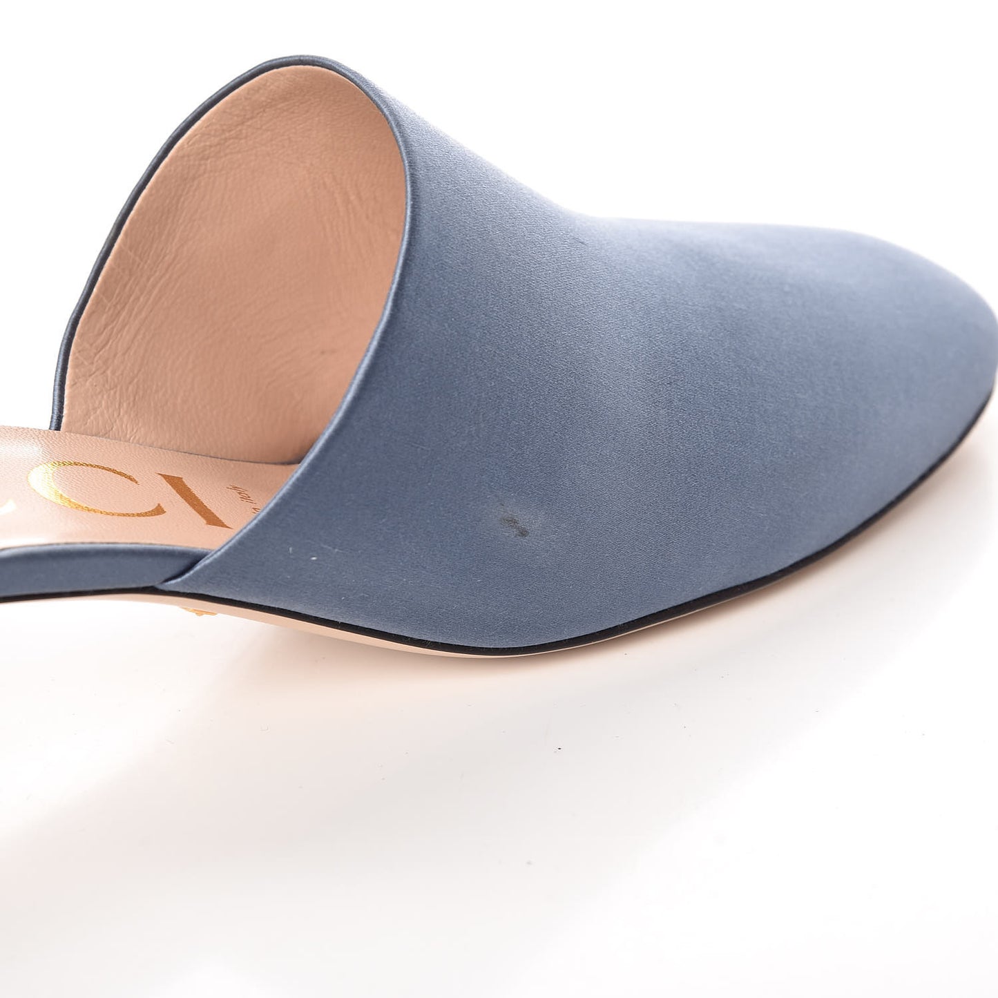 Silk Satin Crystal Embellished Bow Mules 40.5 Carta Zucchero