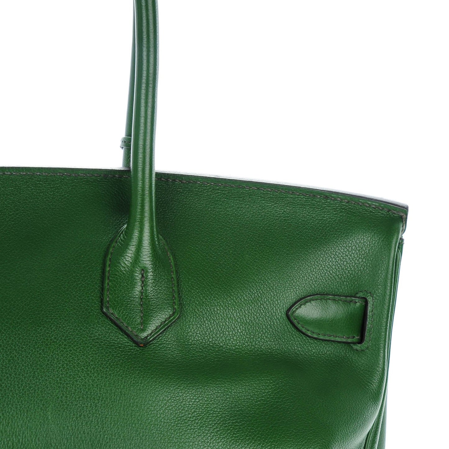 Evergrain JPG Shoulder Birkin II 42 Vert Laurier