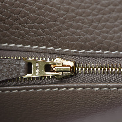 Hermes Taurillon Clemence Kelly Retourne 28 Etoupe 15 of 38