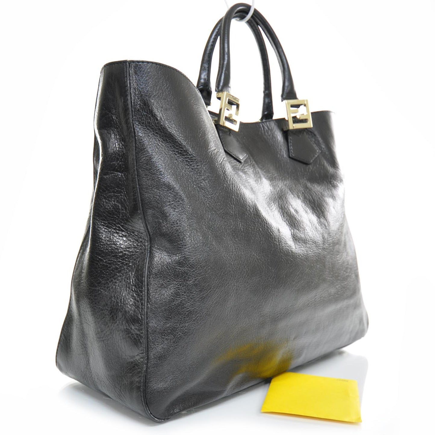 Leather Twins Tote Black