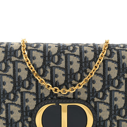 Christian Dior Oblique 30 Montaigne 2-In-1 Pouch Blue 8 of 11
