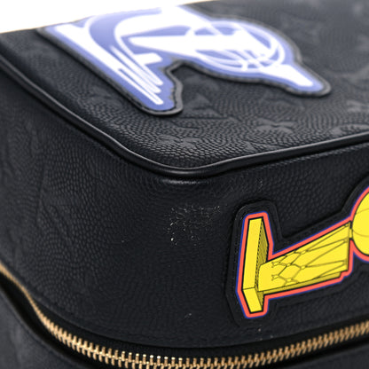 Louis Vuitton X NBA Calfskin Monogram Embossed Cloakroom Dopp Kit Black 8 of 18