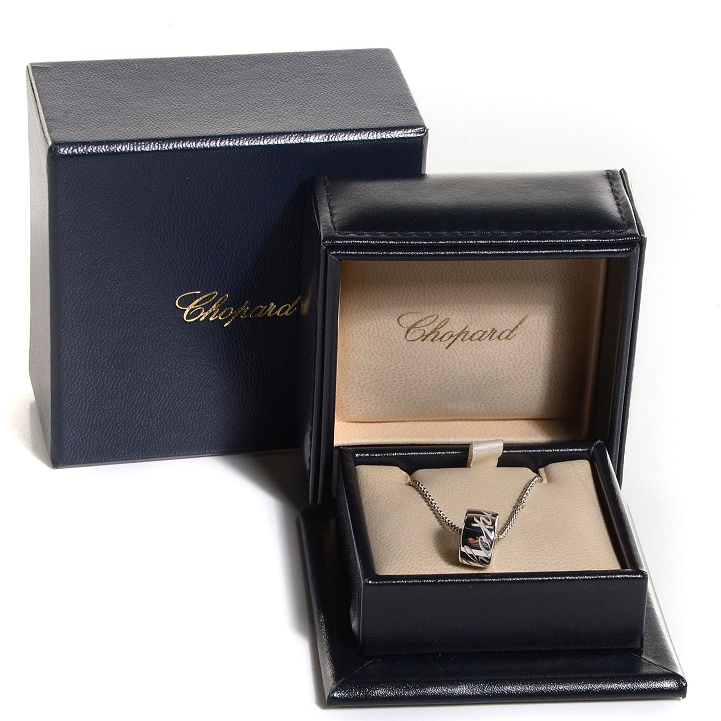 18K White Gold Chopardissimo Pendant Necklace