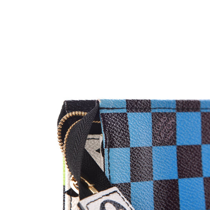 Louis Vuitton Damier Race Toiletry Pouch 26 Blue Vert 13 of 15