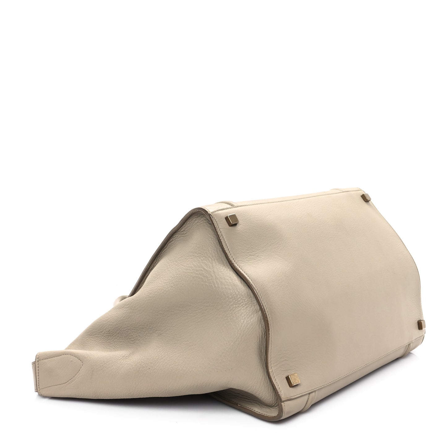 Supple Calfskin Medium Phantom Luggage Beige