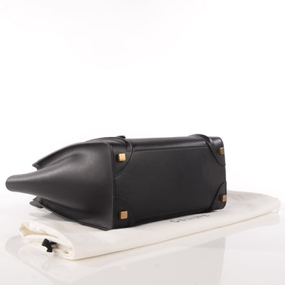 Celine Smooth Calfskin Micro Luggage Black 4 of 8