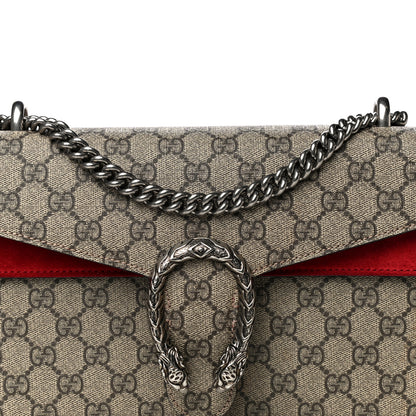 Gucci GG Supreme Monogram Small Dionysus Shoulder Bag Red 9 of 19