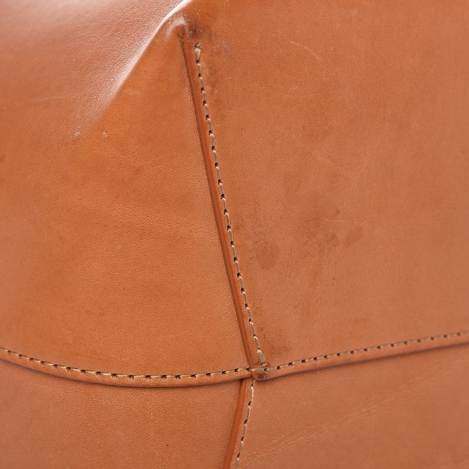 Mansur Gavriel Vegetable Tanned Calfskin Bucket Bag Cammello Azzurro 11 of 15
