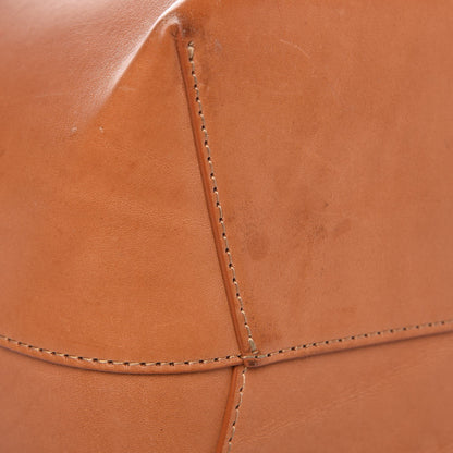 Mansur Gavriel Vegetable Tanned Calfskin Bucket Bag Cammello Azzurro 11 of 15