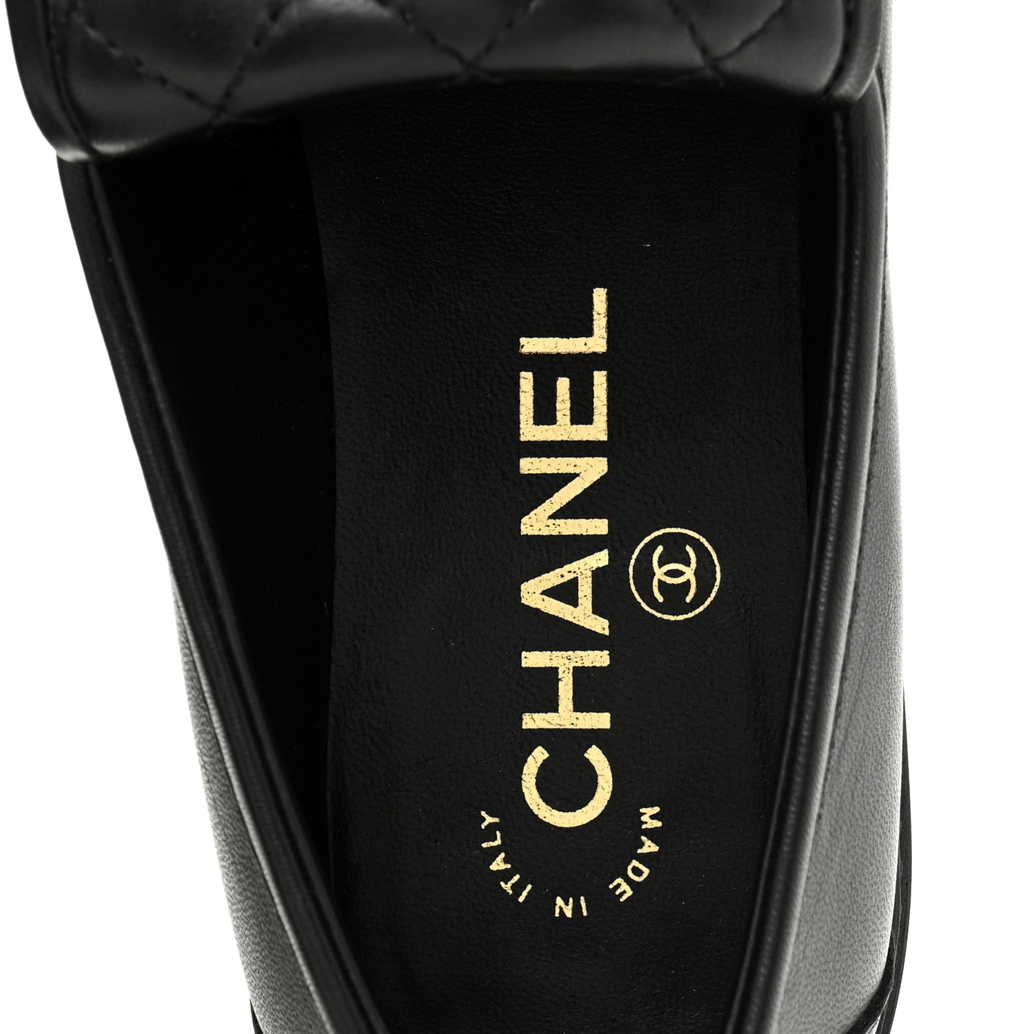 Chanel Lambskin Quilted CC Turnlock Loafers 38 Black 7 of 11