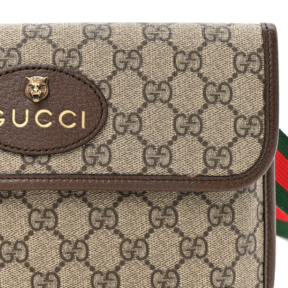 Gucci GG Supreme Monogram Neo Vintage Web Belt Bag Brown 8 of 15