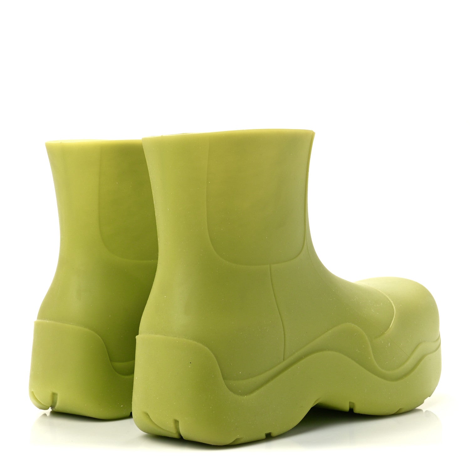Bottega Veneta Rubber Puddle Ankle Boots 37 Kiwi 4 of 10