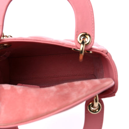 Christian Dior Lambskin Cannage Mini Lady Dior Pink 5 of 10