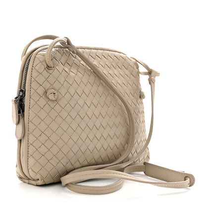 Bottega Veneta Nappa Intrecciato Nodini Crossbody Messenger Mink 3 of 9