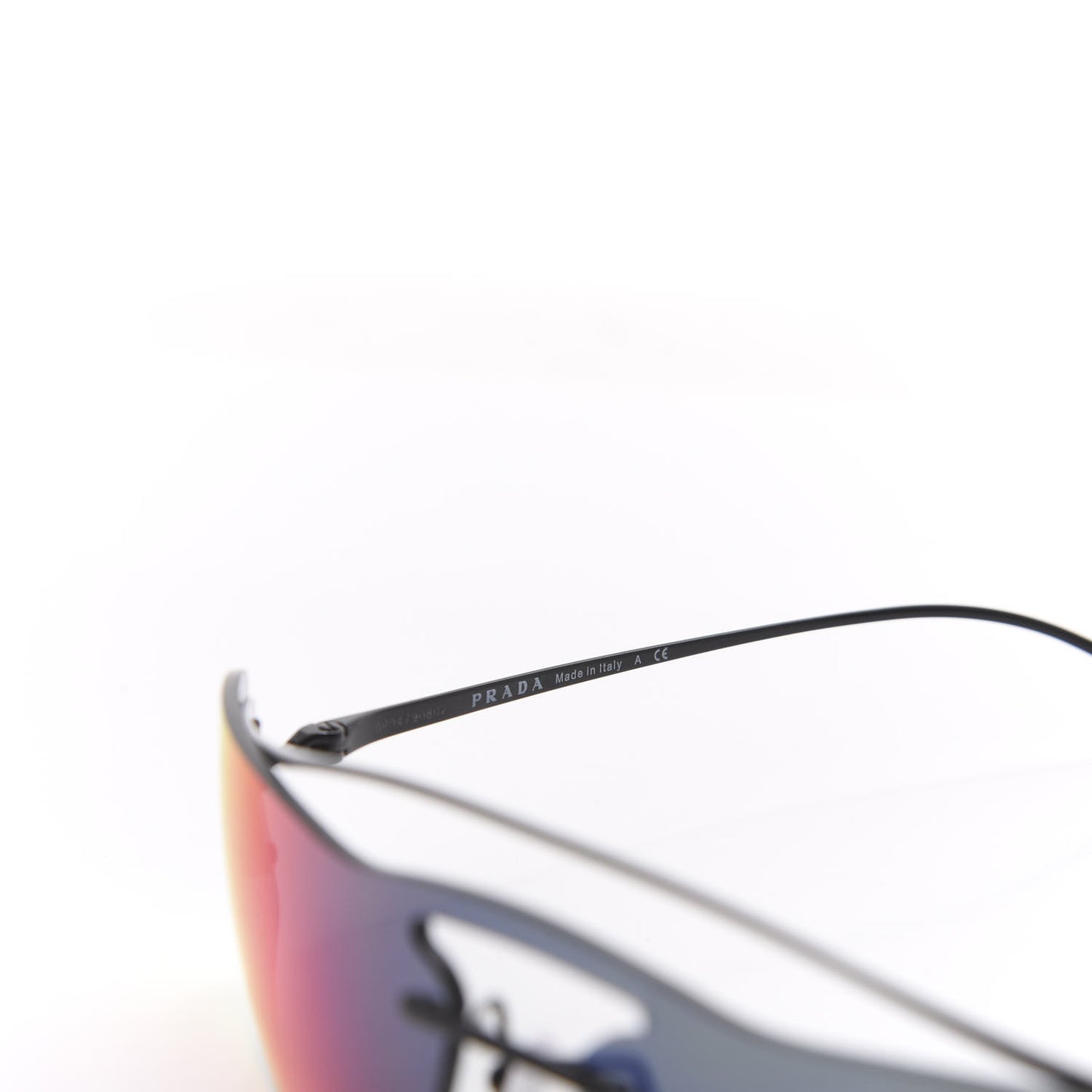 Rectangle Shield Sunglasses SPR 61V Black Multicolor