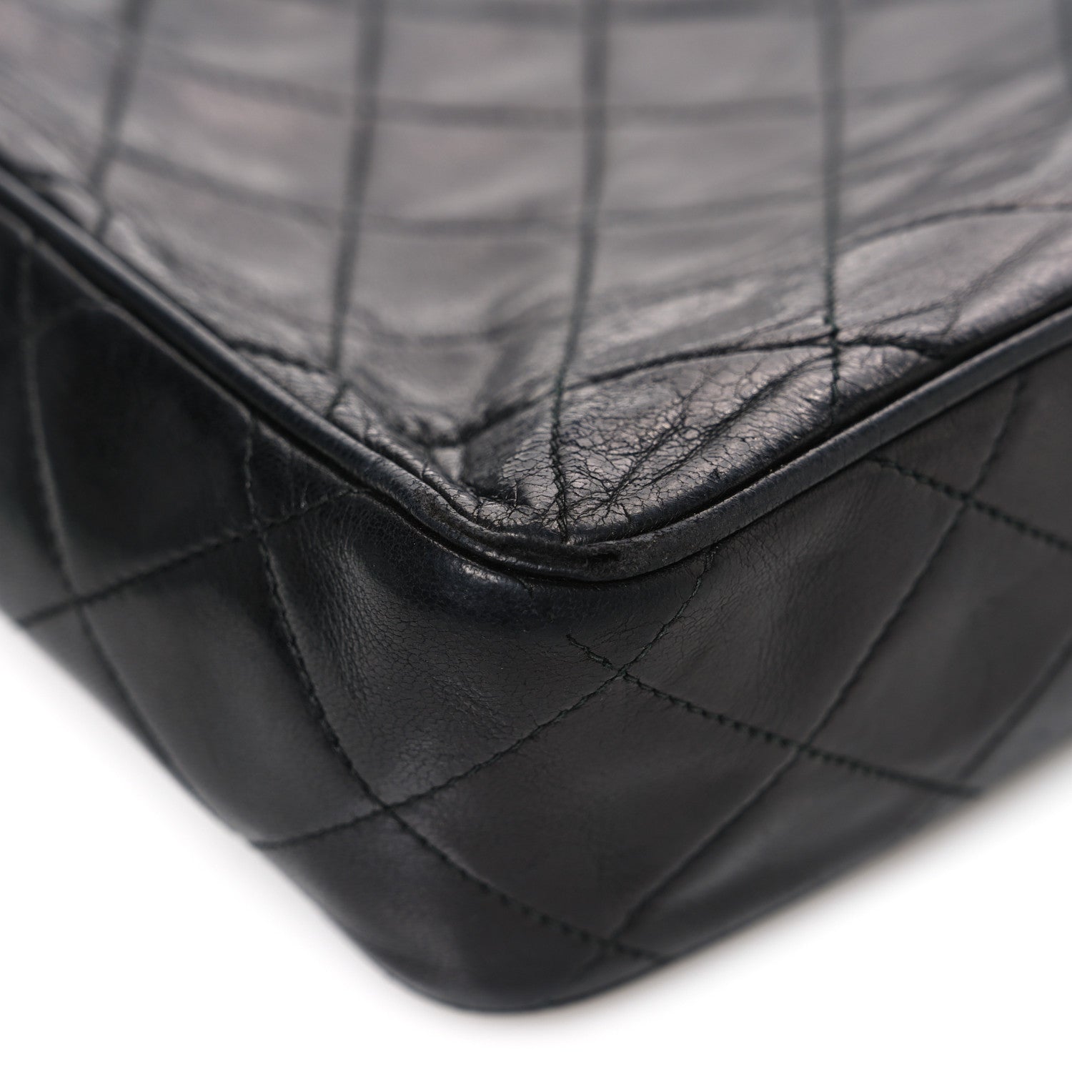Chanel Lambskin Quilted CC Tassel Camera Case Black 1890651