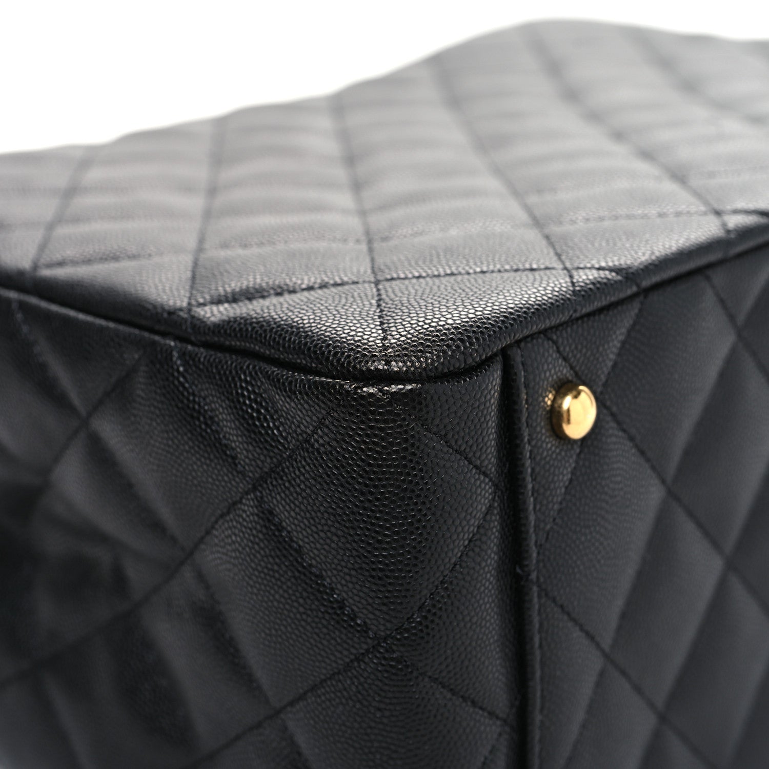Chanel Caviar Quilted Small Shopping Tote Black 13 of 14