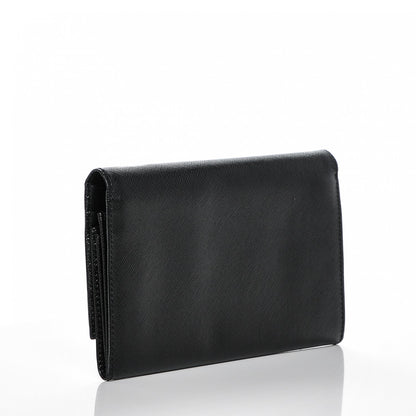 Prada Saffiano Continental Flap Wallet Nero Black 3 of 6