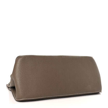 Hermes Taurillon Clemence Jypsiere 34 Etoupe 4 of 9