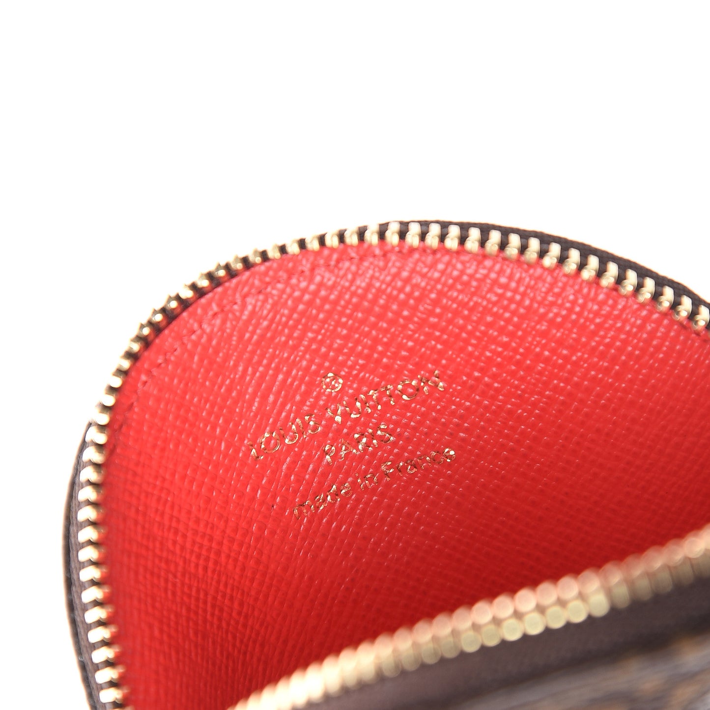 Monogram 2016 Christmas Animation Round Coin Purse Rouge
