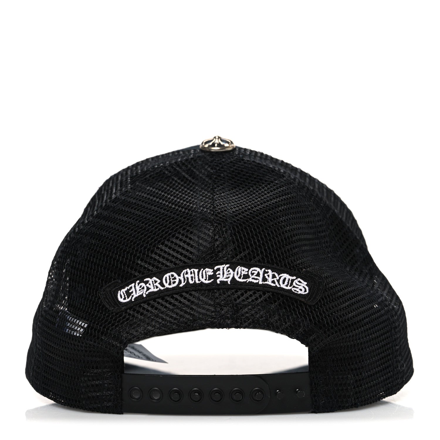 Chrome Hearts Cotton Mesh Triple Cross Cemetery CH Trucker Hat Black White 6 of 8
