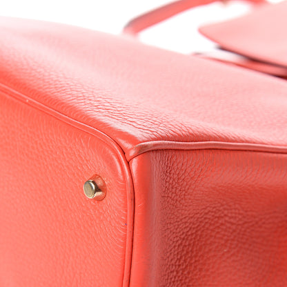 Christian Dior Bullcalf Large Diorissimo Tote True Red 12 of 15
