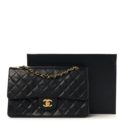 Chanel Lambskin Quilted Medium Double Flap Black 11 of 11