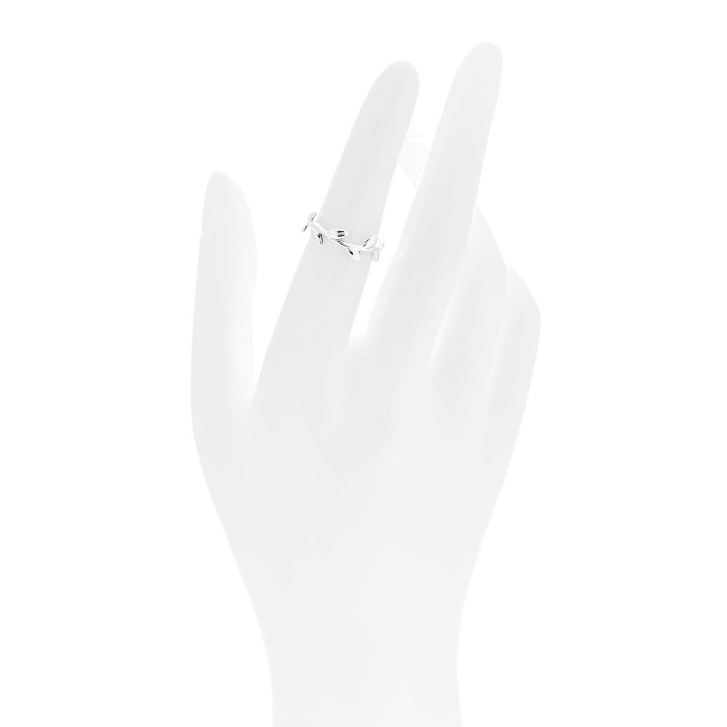 Sterling Silver Paloma Picasso Narrow Olive Leaf Band Ring 49 5