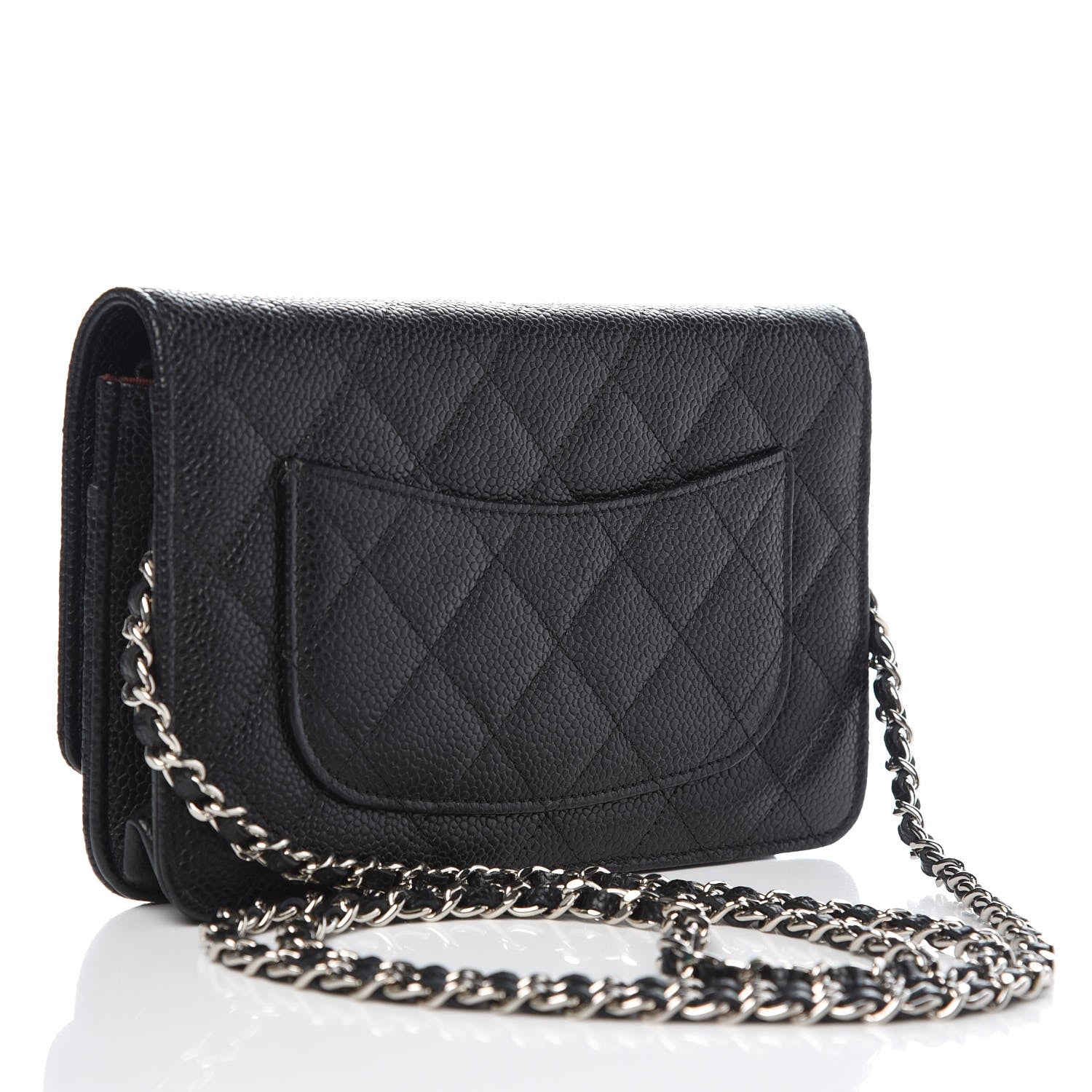 Chanel Caviar Quilted Wallet On Chain WOC Black 3 of 9