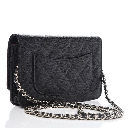 Chanel Caviar Quilted Wallet On Chain WOC Black 3 of 9
