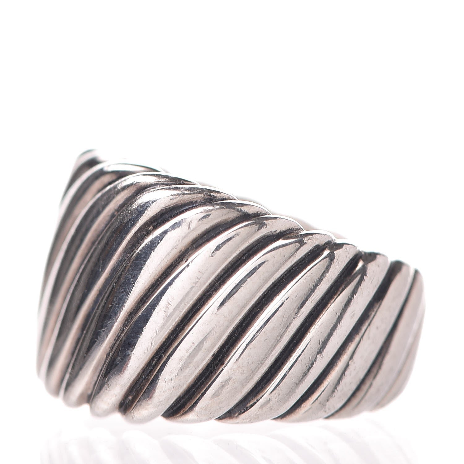 David Yurman Sterling Silver Sculpted Cable Ring 51.9 6 3 of 6
