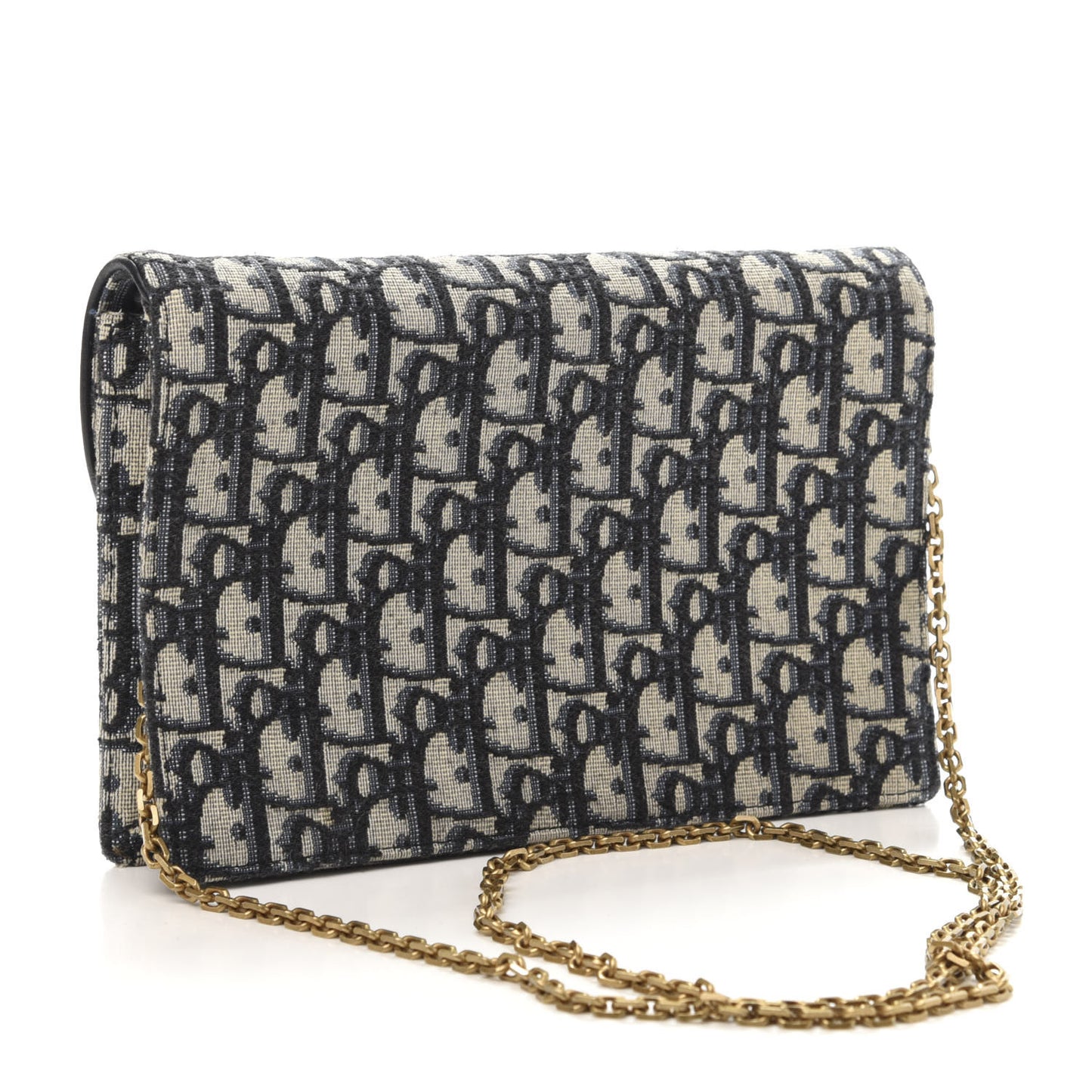 Oblique Saddle Chain Pouch Blue