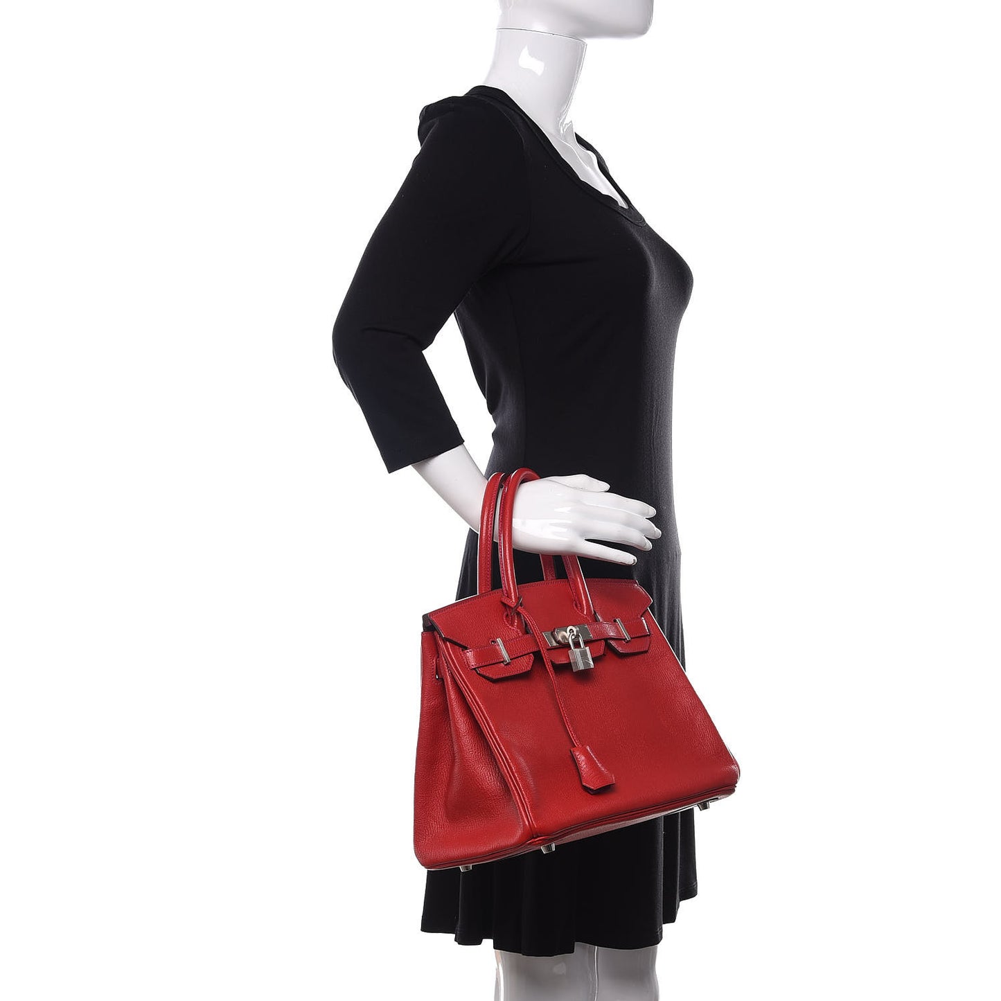 Chevre Mysore Horseshoe Birkin 30 Rouge Casaque Rose Pourpre
