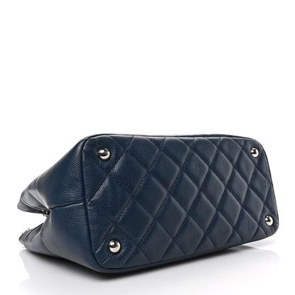Chanel Caviar Timeless CC Soft Tote Navy Blue 4 of 10
